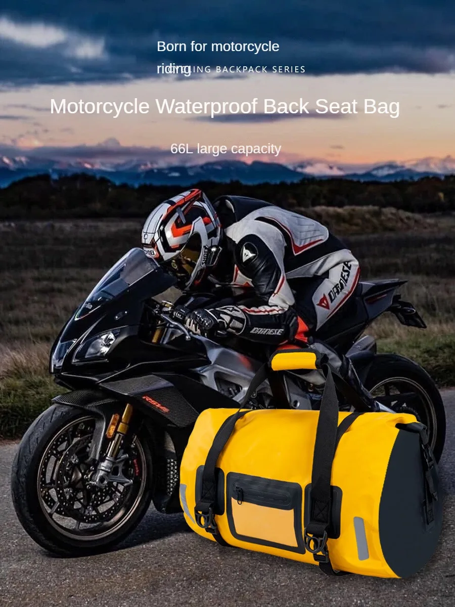 Motorcycle waterproof reflective outdoor luggage bag