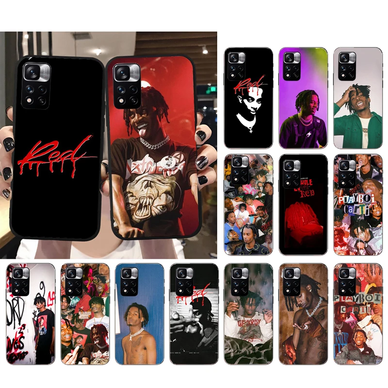 Playboi Carti Phone Case for Xiaomi Redmi Note 13 12 11 10 Pro 12S 11S 10S Redmi 10 13C 9C 10C Funda