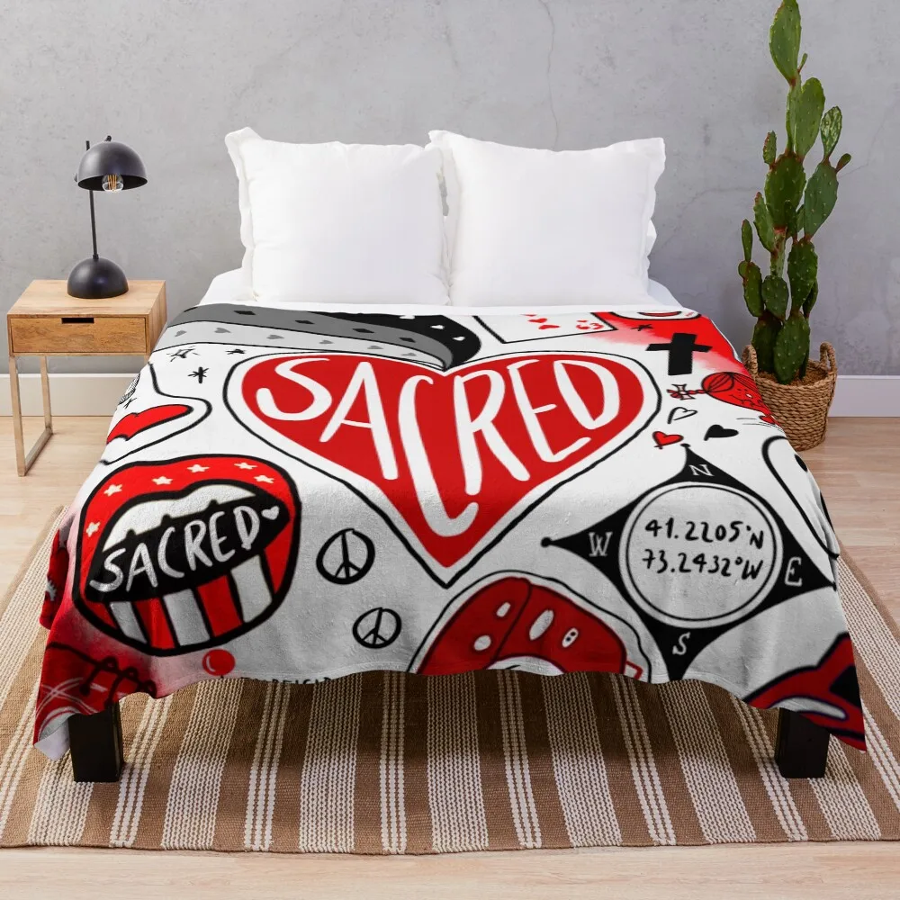 

Sacred Heart Throw Blanket Warm Picnic Blankets