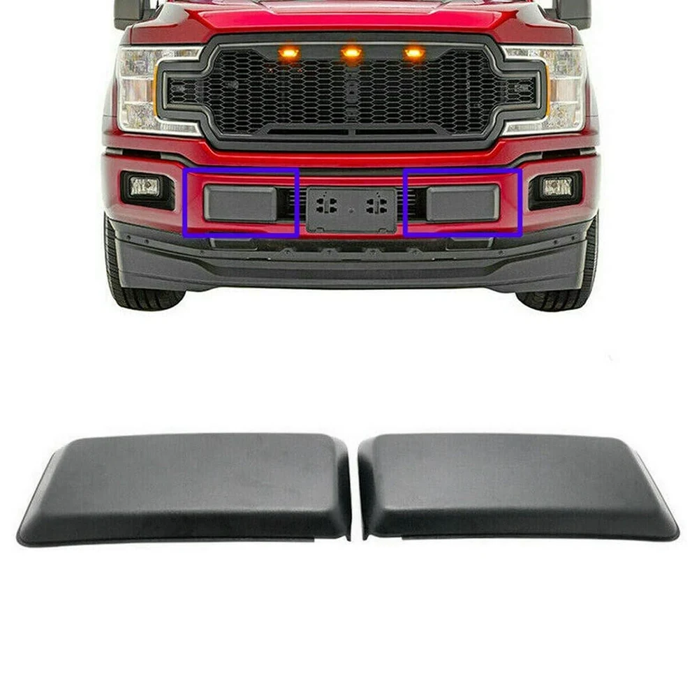 1 Pair Left Right Front Bumper Guards Inserts Cover Pads Caps Replacement for Ford F150