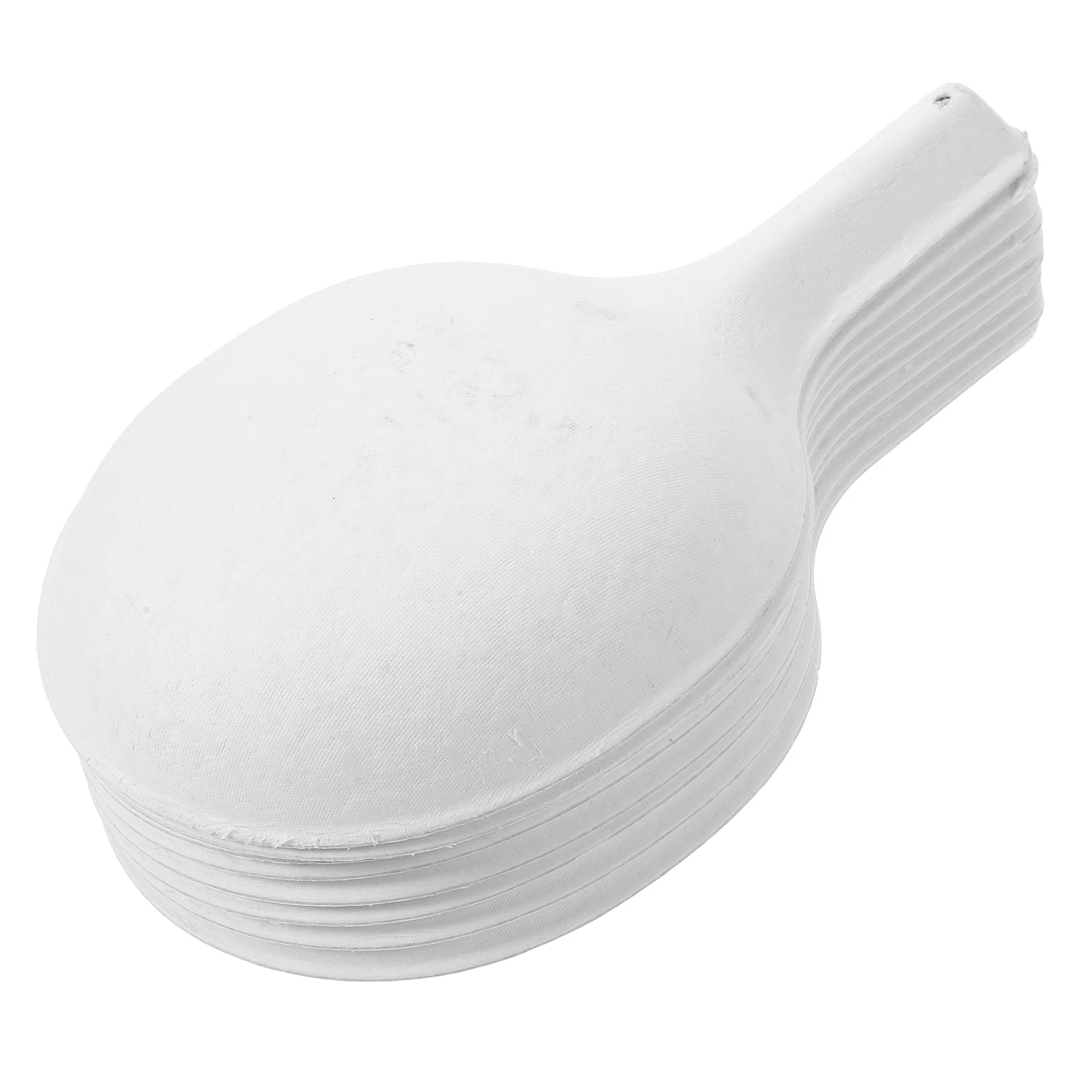 

10 Pcs Blank Pulp Masks Kids DIY Painting Crafts Supplies Paper Spoon naments Party Props Kindergarten Decorations