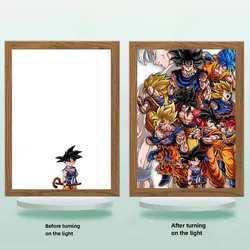 Dragon Ball Acrylic Light Painting with USB and Creative Frame for Christmas and New Year Gifts