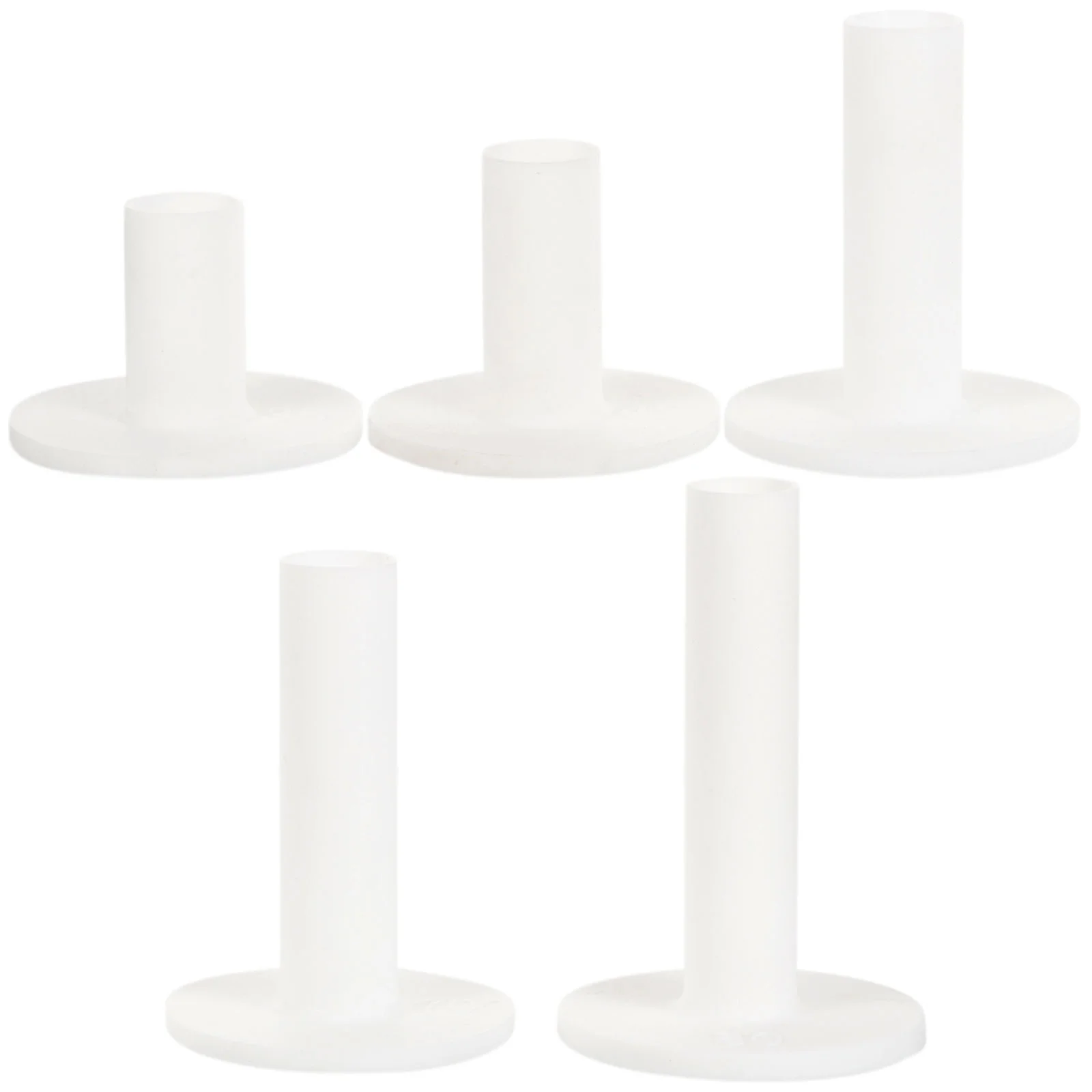 

5 Pcs Golf Wear Resist Tees Professional Silicone Golfs Supplies Stable Course Holder Reusable Roll Distance