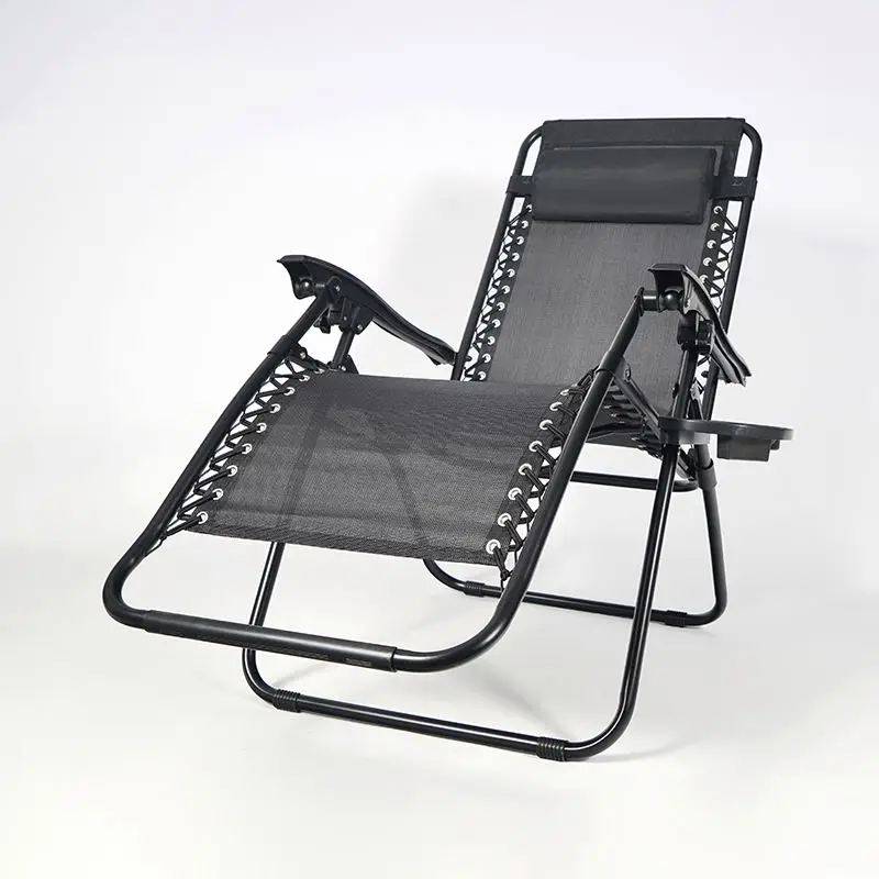 جديد جودة عالية في الهواء الطلق قابل للتعديل صفر الجاذبية حمام سباحة صالة كرسي قوي كرسي صالة قابل للطي مع وسادة #5