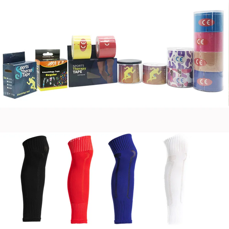 

5CM * 5M Split Muscle Sports Tape&Football Socks Knee Protection Basketball Intramuscular Patch for Bandage Bandagem Elastica