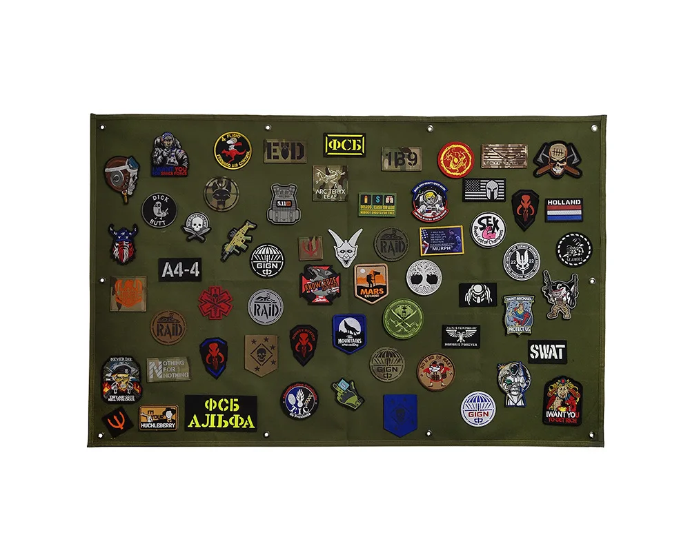 Magic Sticker Organizer Display Board Military Armband Organizer Cloth Medallion Insignia Wall Display Cloth Wall Organizer Tool