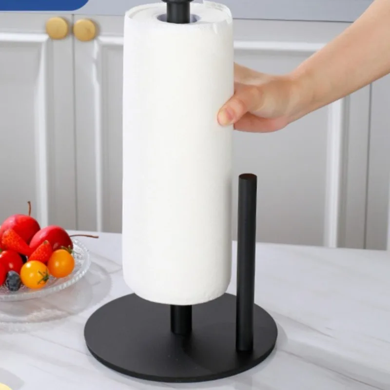 

Stainless steel tissue holder, kitchen countertop vertical napkin and cling film storage rack, toilet paper holder