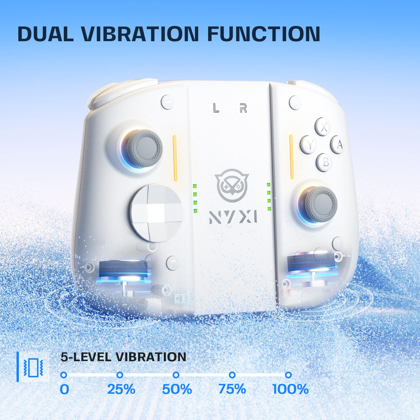 NYXI Hyperion 3 Kabelloser JoyPad für Switch 2 Weiß – Detail 9