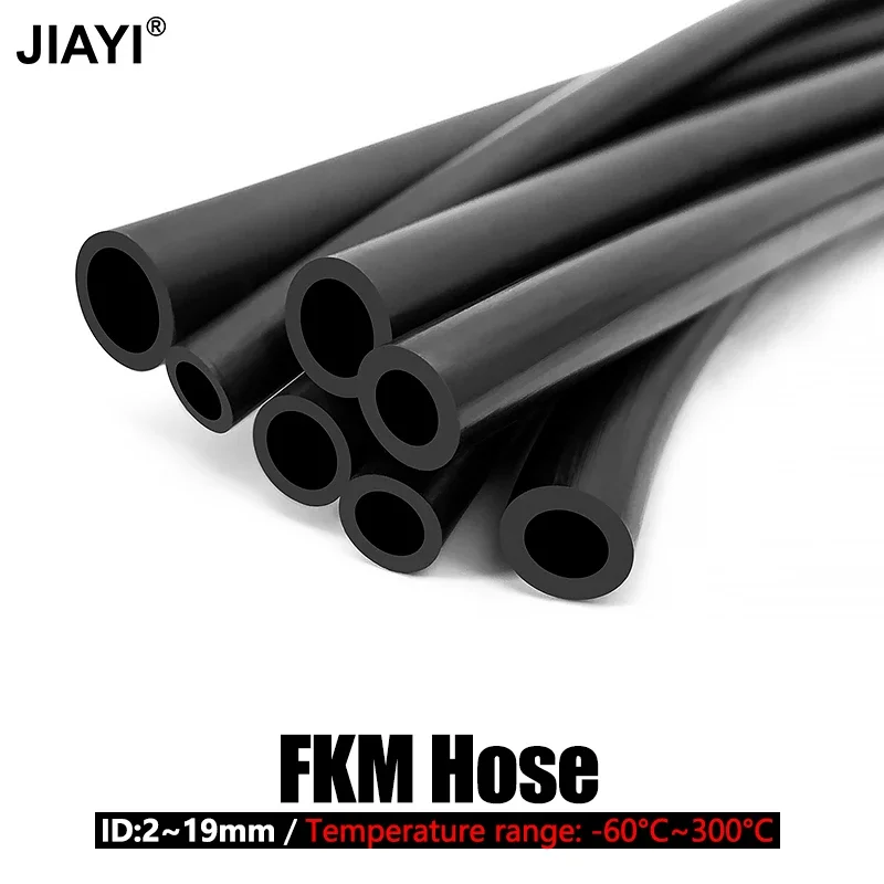 ID 2mm /3/4/6/10/12/14/18mm Fluororubber Hose High Temperature Corrosion Oil Resistant -60℃ ~ 300℃ Pipe Oil Tube