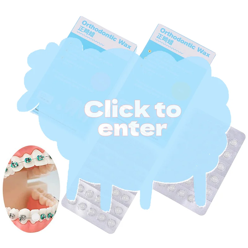 

60pcs Dental Orthodontic Wax Protective Brace Wax Orthodontic Anti-grinding Food Grade Individually Packaged Superior Hygiene