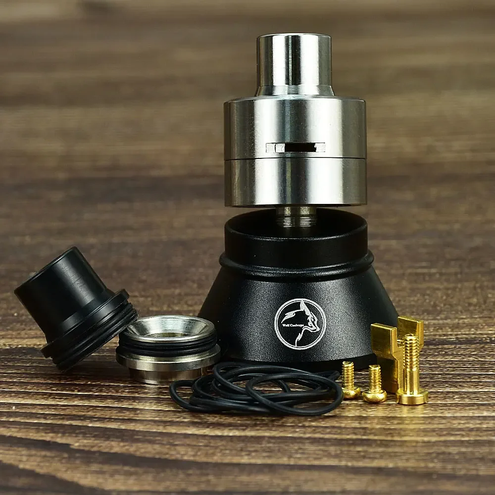

M-Atty RDA 22mm by WolfCoolVape | 316SS MTL Rebuildable Dripping Atomizer BF Pin