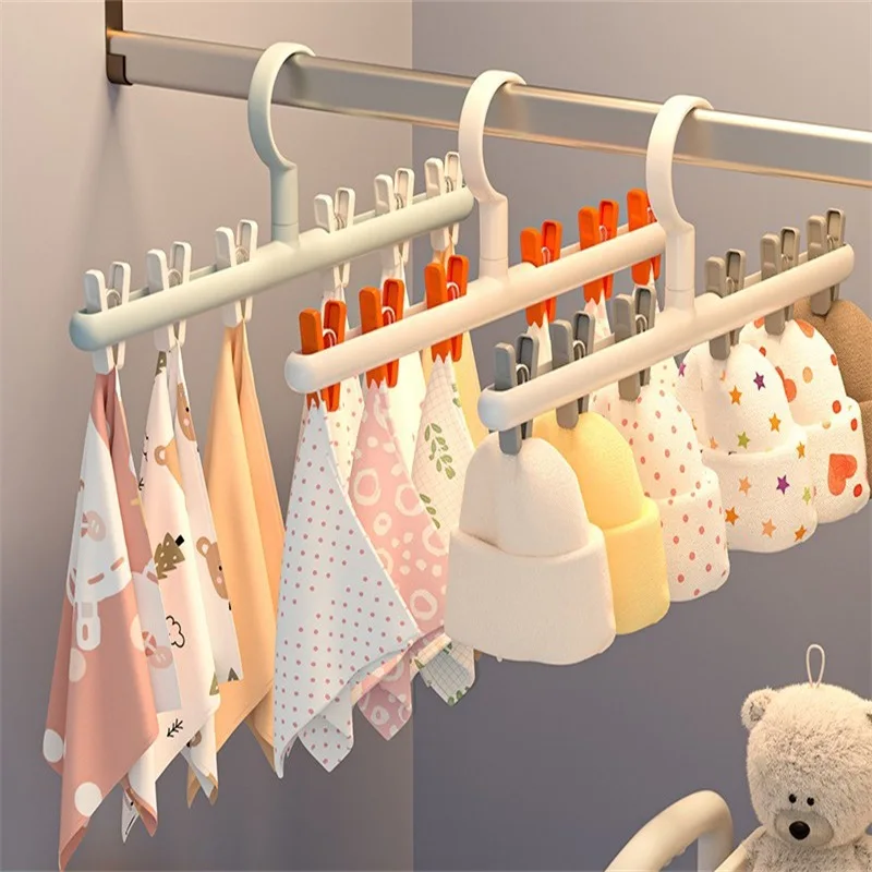 

Multi-clip Drying Rack Anti-tangle Sock Clip Student Clothes Drying Rack Pants Clip Hat Storage Anti Entanglement Clip Dormitory