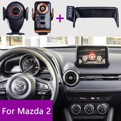 For Mazda2 Mazda 2 Demio Hatchback 2015 2016 2017-2020 Car Phone Holder Screen Fixed Wireless Charging Stand Mobile Phone Mount
