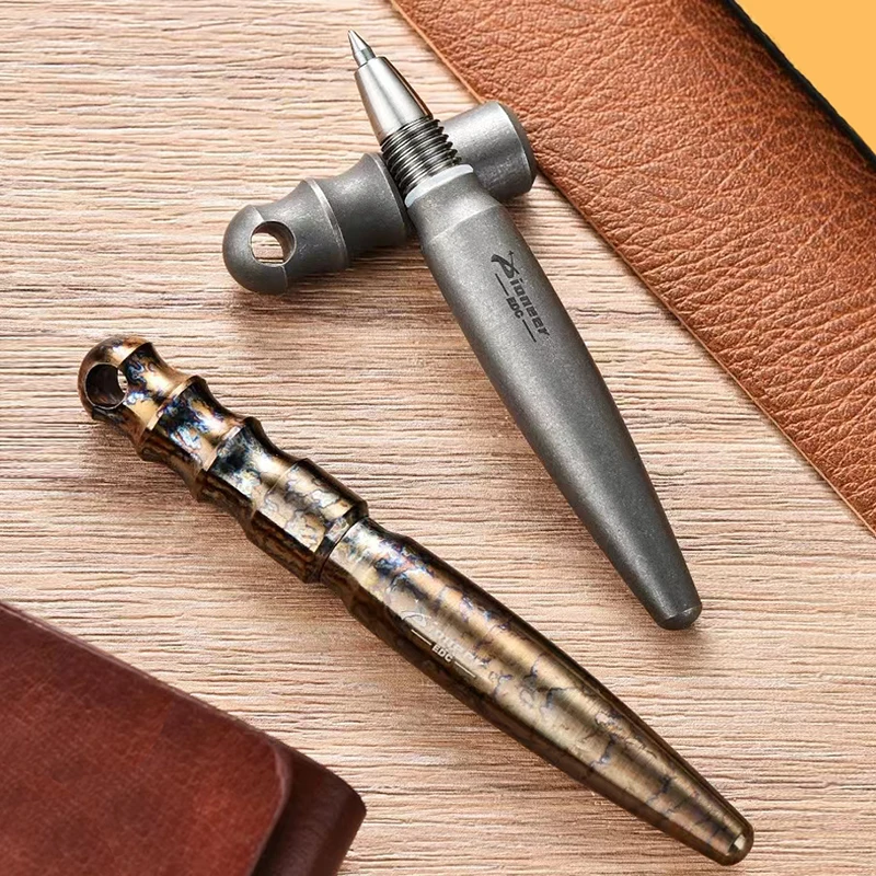 Portátil Titanium Alloy Tactical Pen, Autodefesa Esferográfica, Equipamento de segurança pessoal Disjuntor De Vidro De Emergência, Kit De