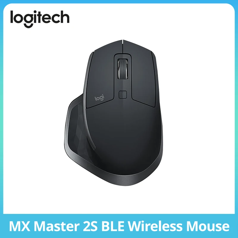 Logitech MX Master 2S BLE Wireless Mouse, 4000DPI, Dual-Mode Connectivity, Ergonomic Design, Long Battery Life, Office Use