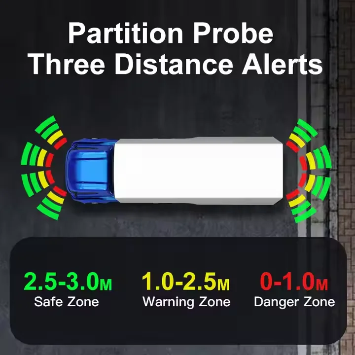 

CCENTEN Truck 4-Channel Radar 1-Way AHD Camera 7-Inch Reverse Visibility System With Wide Voltage Radar Solution