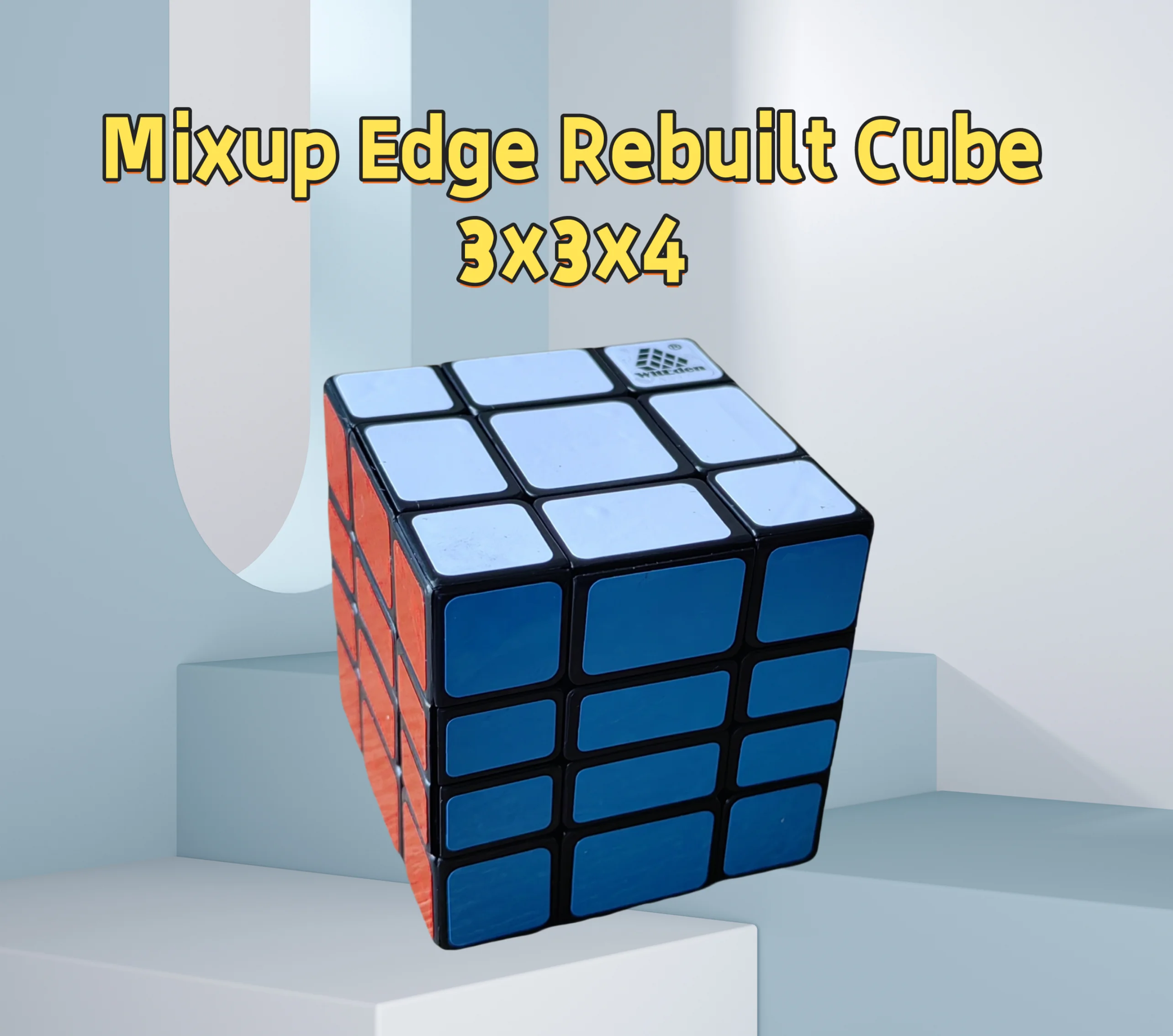 WitEden Mixup Edge Rebuilt Cube 3x3x3/3x3x4/4x4x3/4x4x4 Professional Speed Cube Puzzle Toys Children Gift