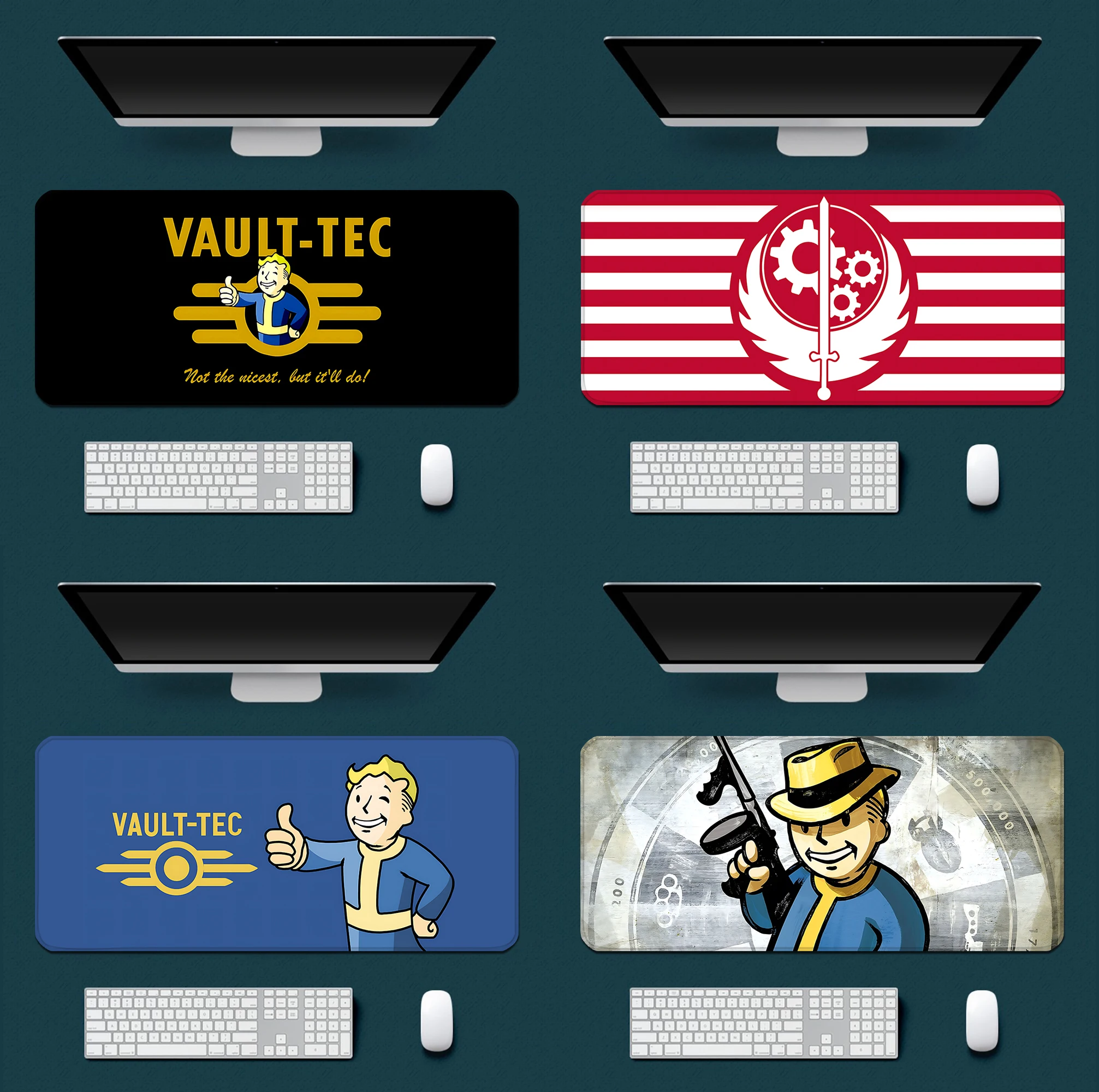 

Vault-Tec Caesar's Legion Game Mousepad HD Printing Computer Gamers Locking Edge Non-slip Mouse Pad 90x40cm Keyboard PC Desk Pad