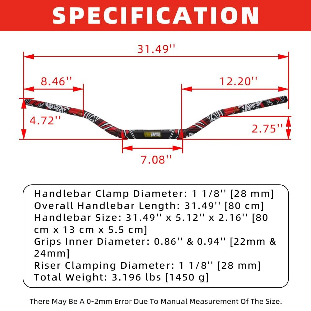 28MM Fat Bar 1-1/8\