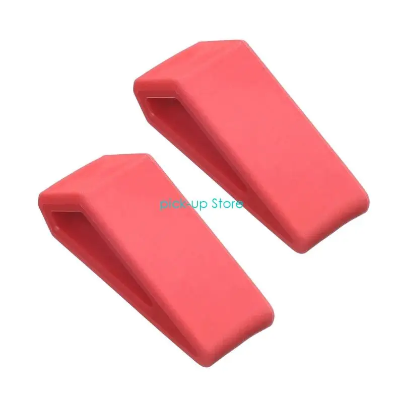 Q5WA 2PCS 인체 공학적 노트북 냉각 스탠드 슬립 저항성 실리콘 틸팅 패드 경량 태블릿 홈 오피스 여행을위한 스탠드 스탠드