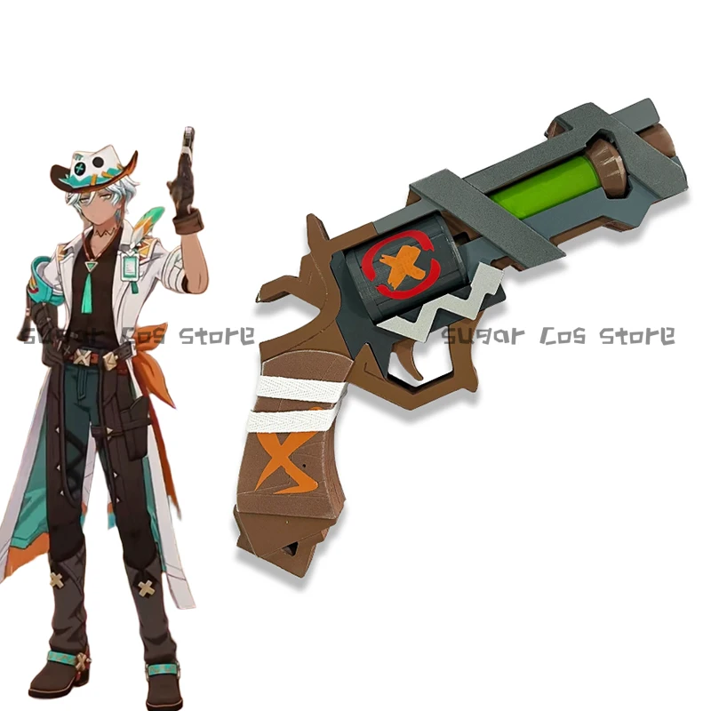 

Игра Genshin Impact Ifa, реквизит для косплея, ручной пистолет, оружие, 3D печать, татуировки, наклейки для женщин и мужчин, Хэллоуин, карнавал, реквизит для ролевых игр