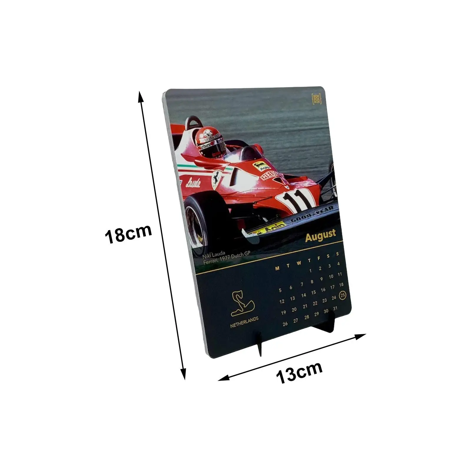 ปฏิทินตั้งโต๊ะปฏิทิน 2024 ของขวัญในร่มคอลเลกชันตารางกลาง F1 แข่งปฏิทินเครื่องประดับสำหรับห้องนั่งเล่นห้องนอน