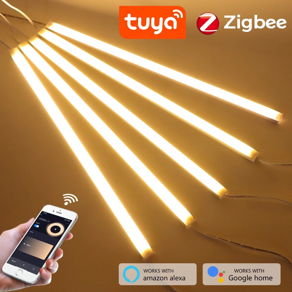 

Smart Home Convenient Lamp 12V Zigbee LED Bar Light Tuya app Control House Lamp,Kitchen Foyer Night Lighting,Support Alexa Googl