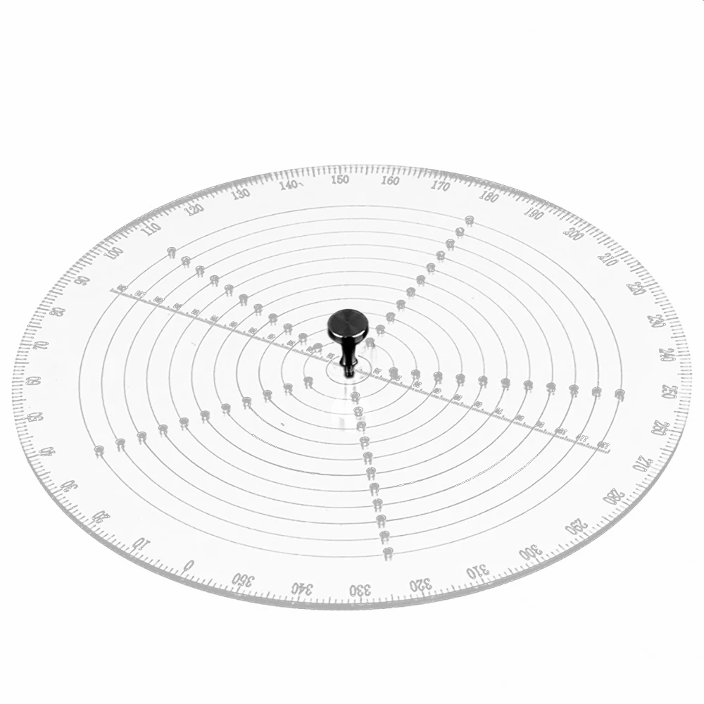 8 Polegada centro redondo localizador bússola versátil centro localizador com agulha central de aço inoxidável para torneamento madeira arte artesanato