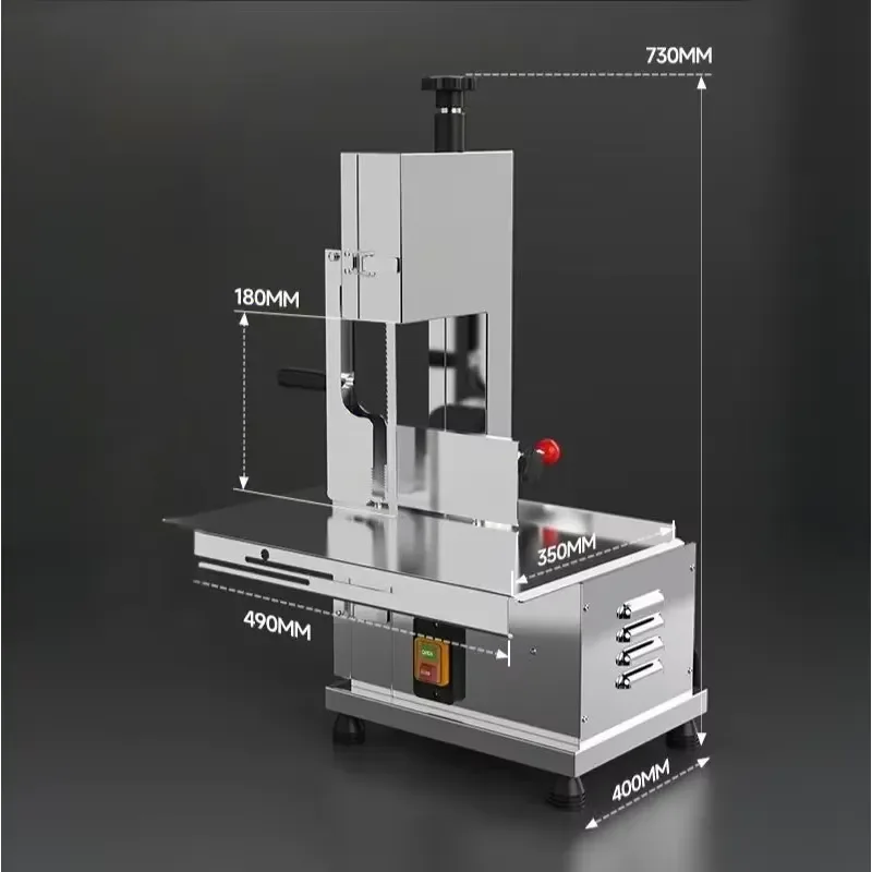 Hot Sale Commercial 120 Basic Model Electric Tabletop Saw Machine Pig Chicken Cow Sheep Fish Cutting Machine