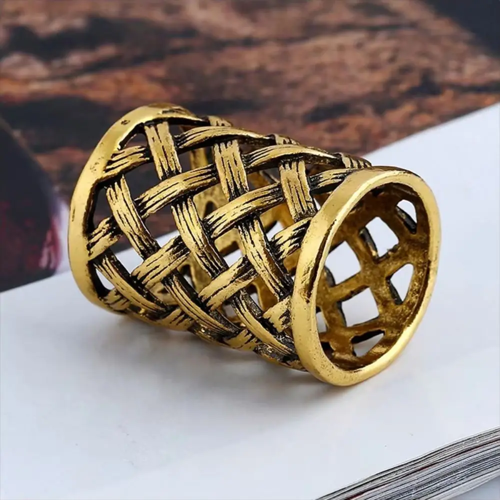 Alloy Scarf Buckle Ring Crossed Net Cylindrical Cloth Decorative Ornaments Antique Finish Scarves Clips Brooch Scarf Decoration