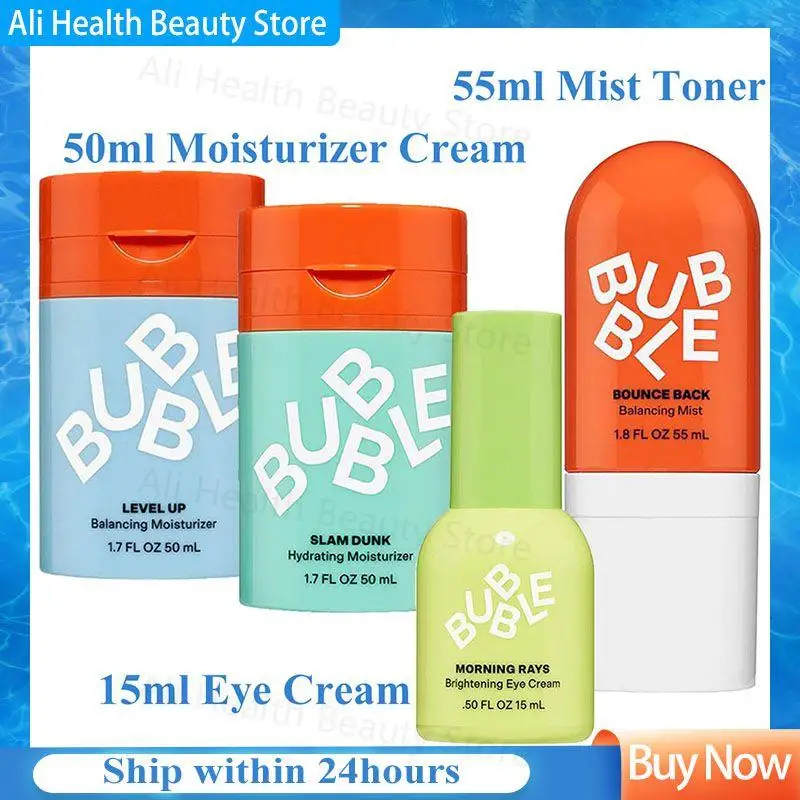 Bubble Moisturizing Face Cream Vitamin E Aloe Vera Gel Repairing Nourishing Toner And Eye Cream Facial Skin Care Product