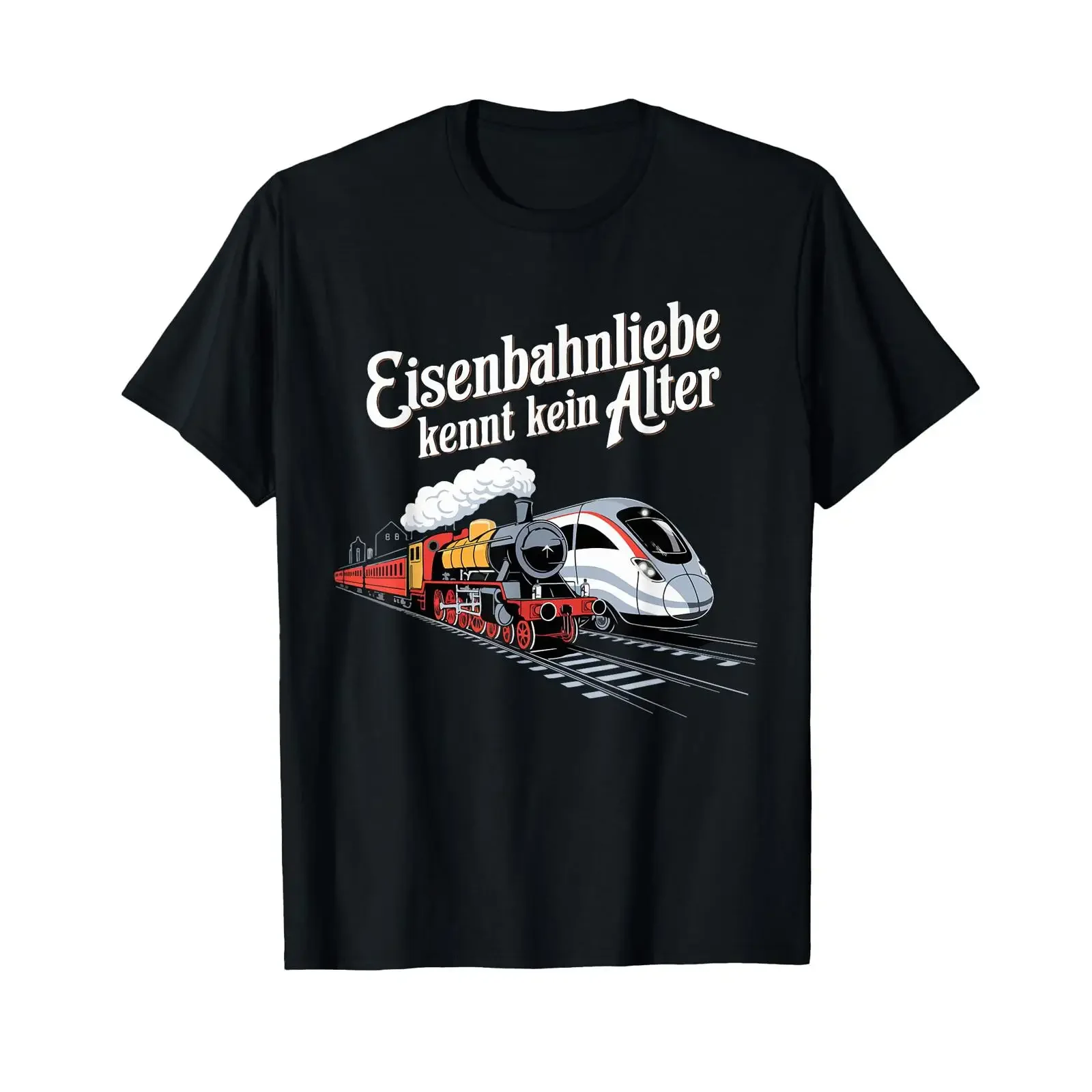 Model Railway Saying Eisenbahn Liebe Damplok Modellbau T Shirt vintage Washed fashion Slightly Casual Comfortable Unisex