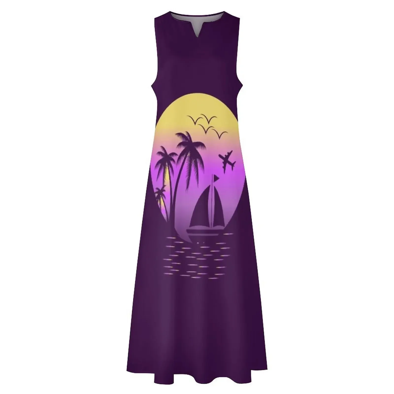 Travel boat t-shirt design Long Dress Evening dresses dress for woman Dress women evening woman