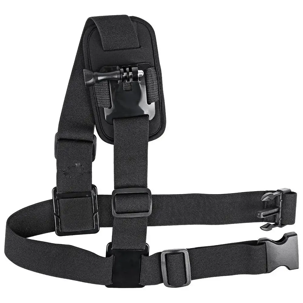 360° Shoulder Strap Mount Chest Harness Adapter For GoPro Hero13 12 11 10 9 8 7 6 5 4 3+ 3 Black Edition Xiaomi Yi