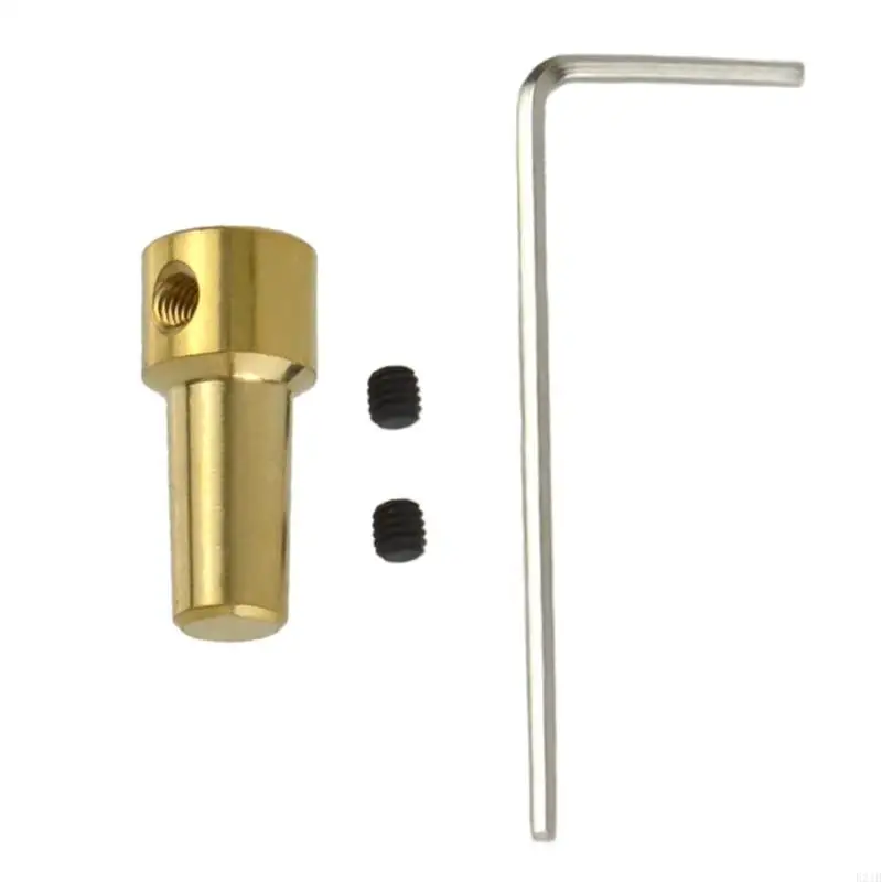 Practical 3.17mm Collet Sleeve Brass Component Motor Shafts Adapter For JTO Base Enhanced Stability Power Tool Accessory 