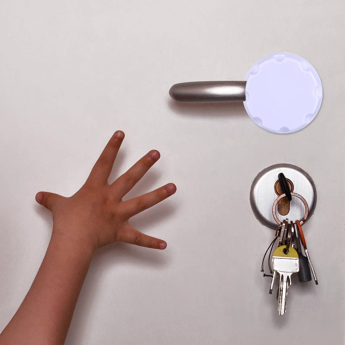 

4 Pcs Explosion-proof Door Lock Knob Childproof Front Abs Material Cover