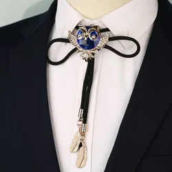 Owl Tie BOLO Gemstone Velvet Rope Can Bow Western Denim Hip-hop Shirt Formal Versatile Universal Fun Casual Accessories