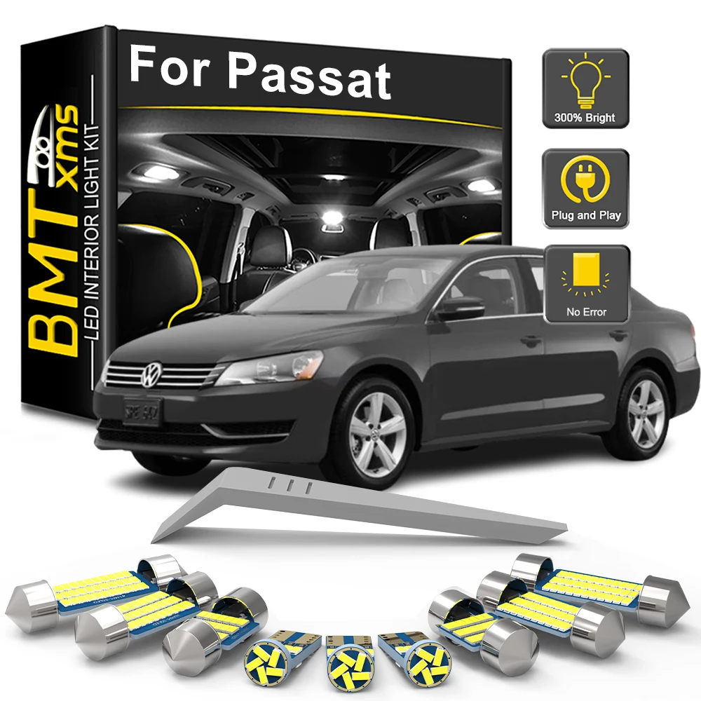 

BMTxms для Volkswagen VW Passat B5 B6 B7 B8 седан вариант 1998-2014 2015 2016 2017 2018 2019 2020 комплект светодиодных ламп для внутреннего освещения