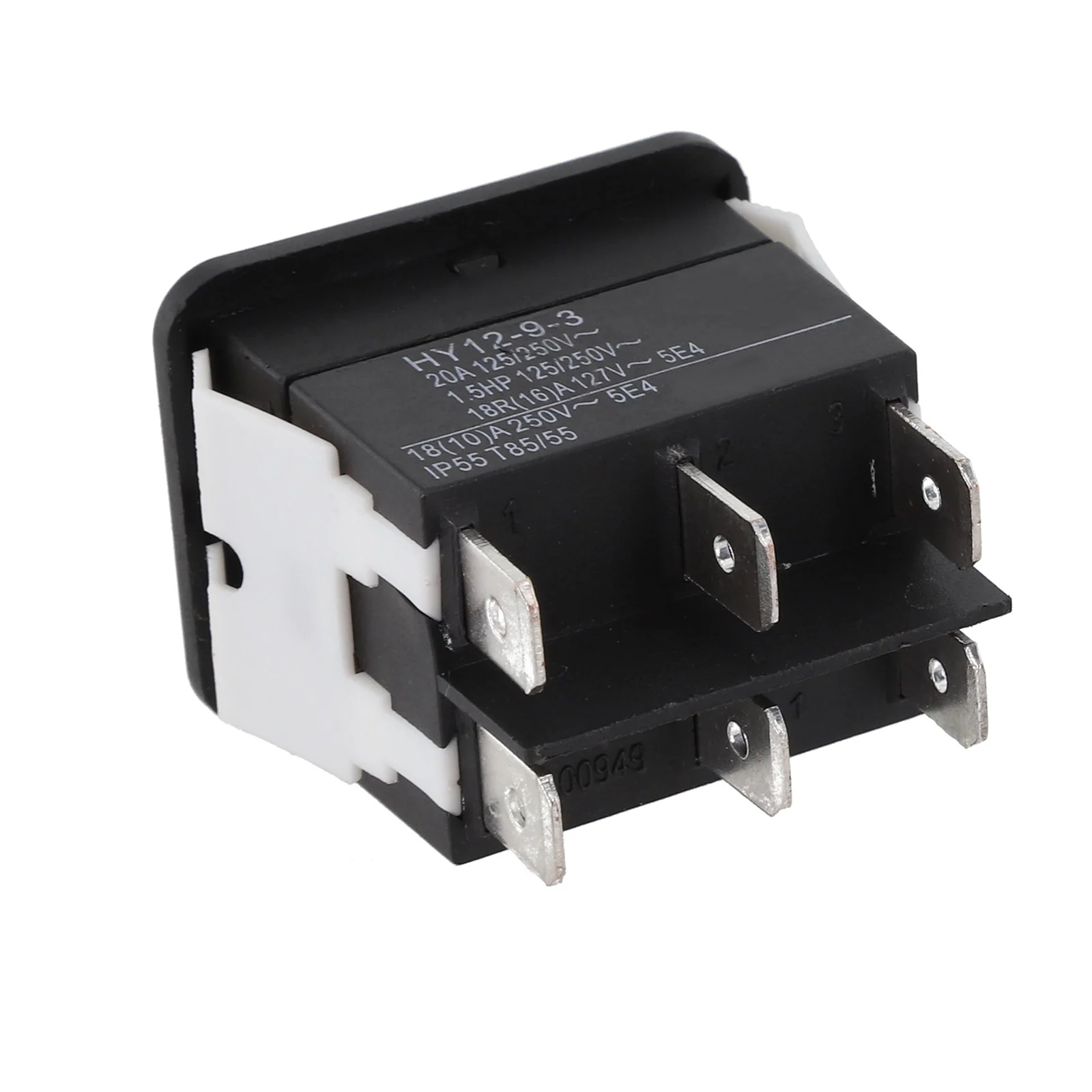 Rocker Switch พร้อมกระบวนการติดตั้งที่ใช้งานง่ายทํางานในแรงดันไฟฟ้า 125/250V และความสามารถในการจัดการสูงสุด 20A
