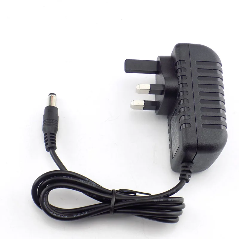 Universal 100-240V 12V 2A CCTV IP Camera LED Strip UK Plug Charger AC/DC Adapter Power Supply J17