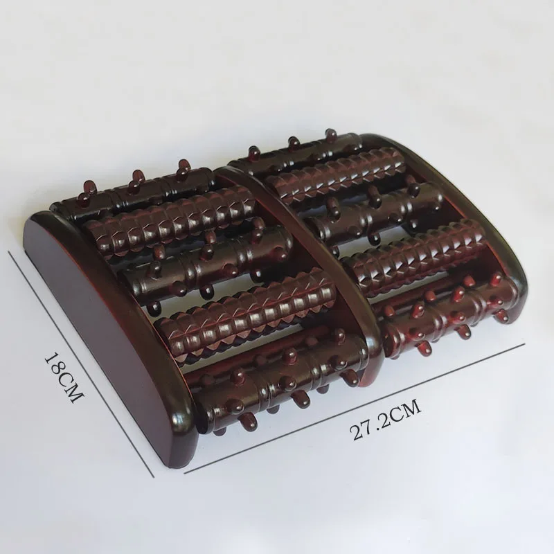 

Деревянный ролик для массажа ног, большой пятирядный деревянный массажер для ног, стимулирующая точечная кислота, ролик для подошвенного фасцита, рефлексотерапия