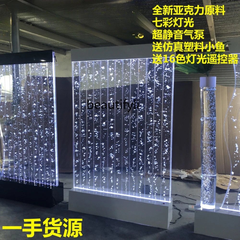 Bubble Wall Water Curtain Wall Water Screen Water Landscape Hallway Background Wall Decoration Large Customization