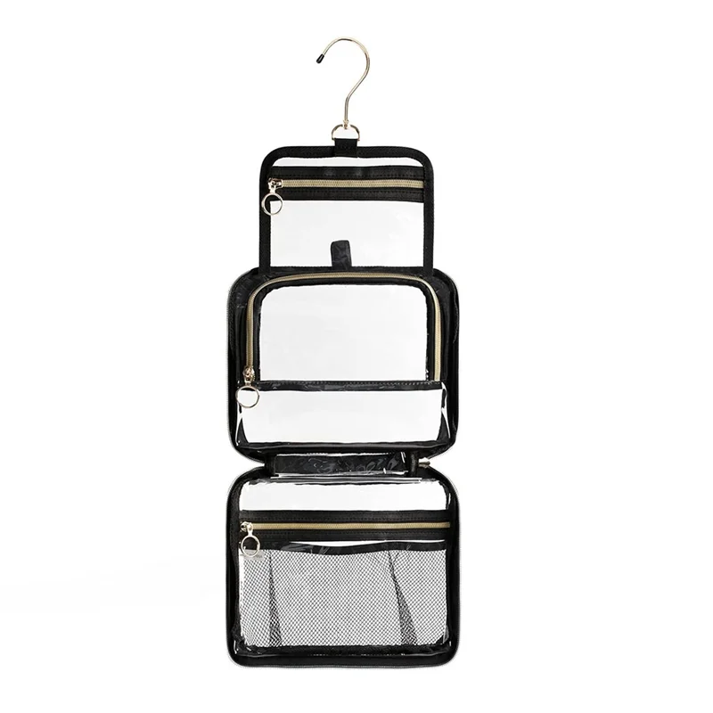 

CQMF-For Travel Essentials For Toiletry Hanging Bag, Clear Makeup Bag Transparent Cosmetic Organizer Pouch