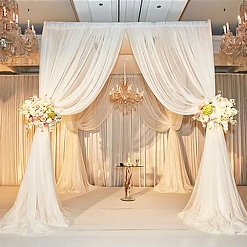 EternityFrames0 Verstellbarer Metall-Vierfachständer für Hochzeitszelt, Hochleistungs-Chuppah-Hochzeits-Hintergrundrahmen für Event-Fotobox – Detail 4