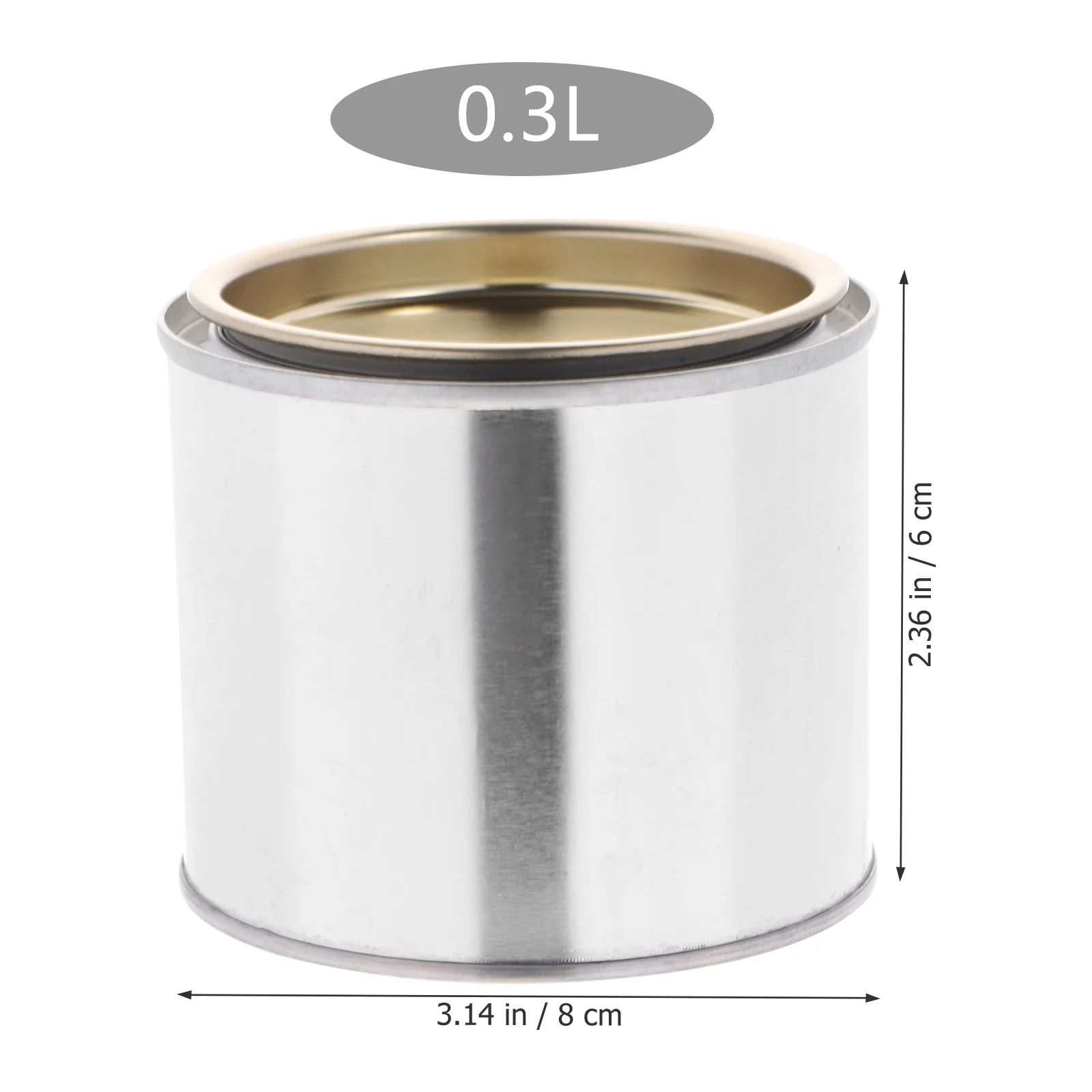 8PCS Paint Mixing Iron Can Round Metal Oil Paint Cans Portable Printing Ink Storage Can Practical Paint Storage Can Sturdy Oil I