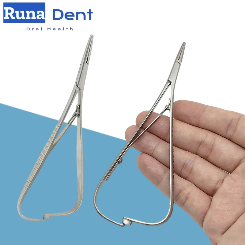 

Dental Orthodontic Elastic Placement Tool Mathieu Extra Fine Beak for Ligation Ring Hemostatic Forceps