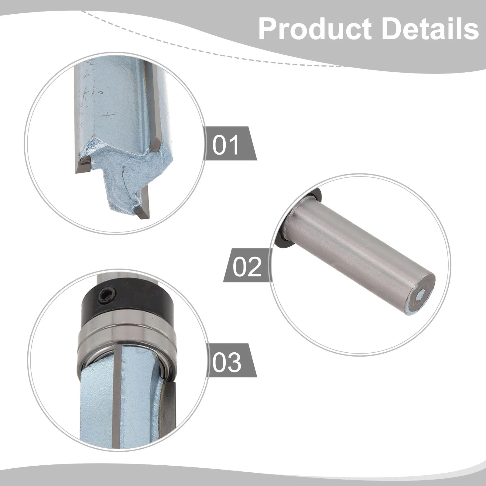 

12mm Shank Router 1 2*3 4*50.8 Carbide Alloy Router High Hook Shear Angles Solid Hardened Steel Anti Kickback Design