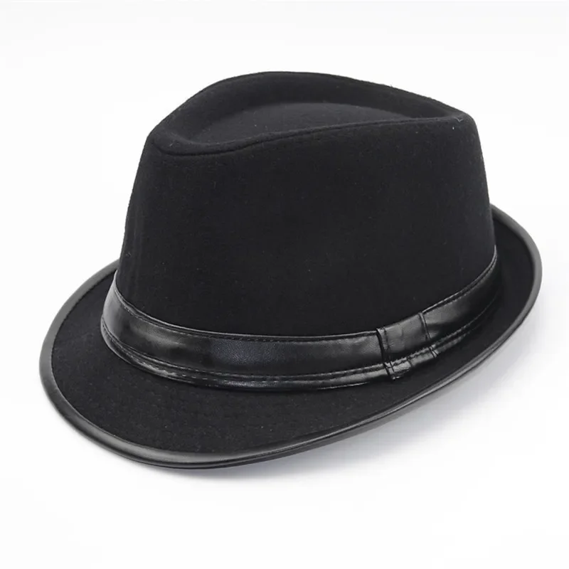 2019 New Arrival Fedora Jazz Hat Men Women Vintage Wool Winter Hat Outdoor Warm Cap Wholesale