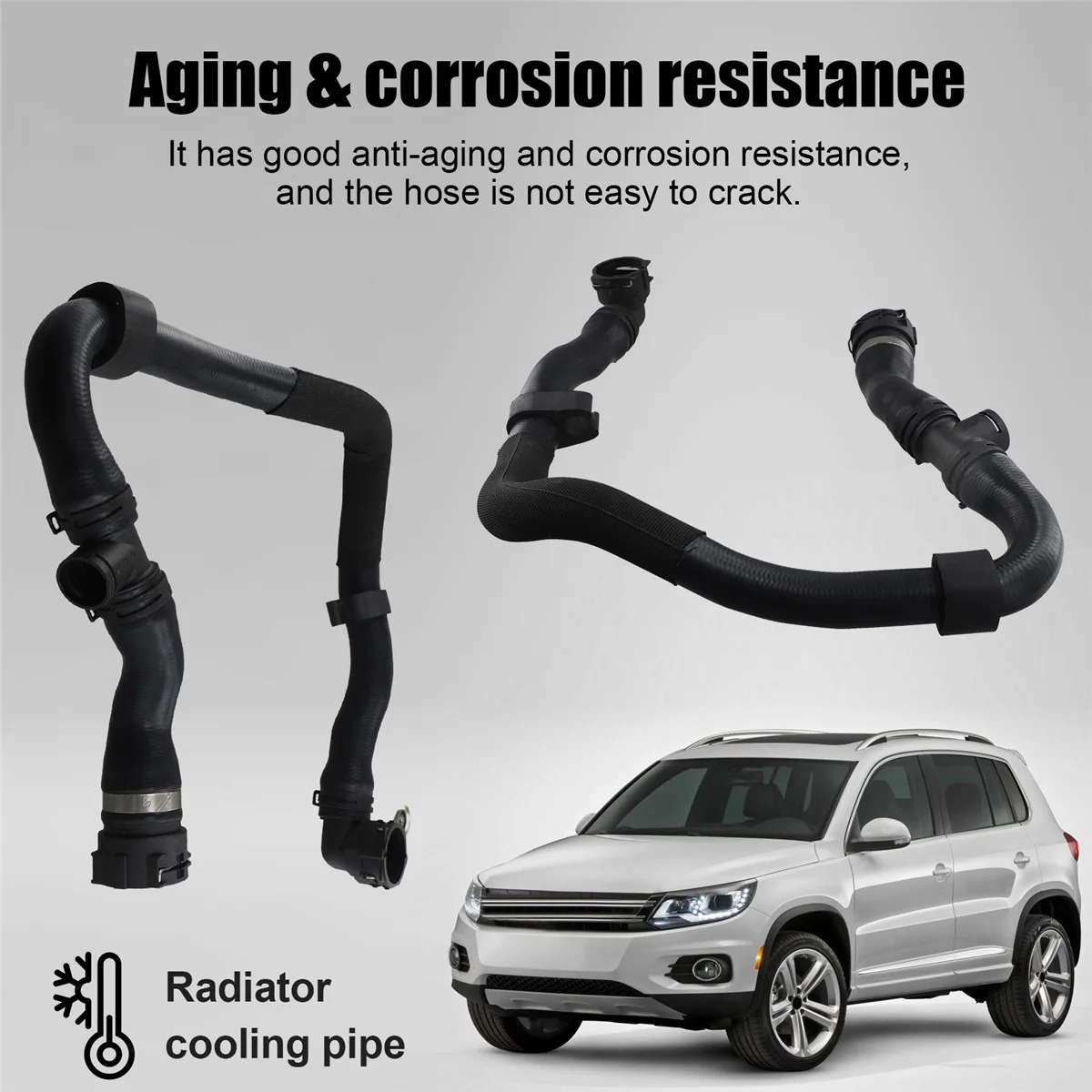 1pcs Radiator Coolant Hose Cooling Pipe Assembly for VW Volkswagen Tiguan 2.0 5N0121051F/M