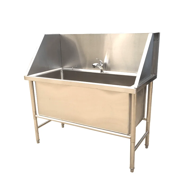 

Stainless steel pet bath dog pet store large dog tank 304 pool dog cat tub